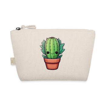 Cactus Kawaii - Organic Pouch - nature - Front