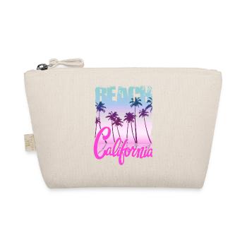 Vintage Flowers beach California retro garden USA - Organic Pouch - nature - Front