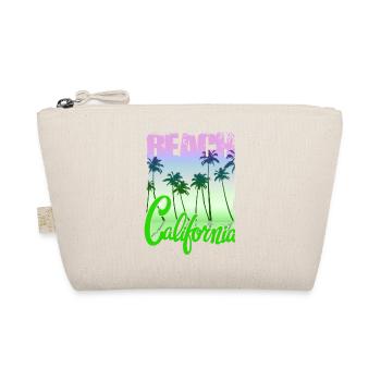 Vintage Flowers beach California retro garden USA - Organic Pouch - nature - Front