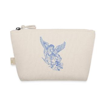 michael archangel saint christian angels saint snk - Organic Pouch - nature - Front