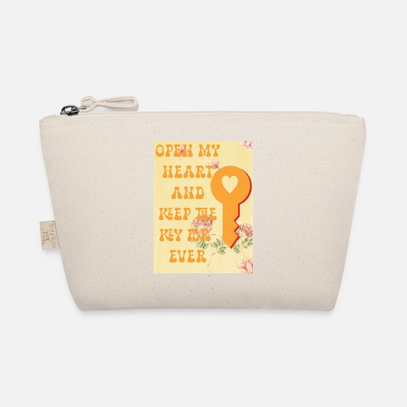 Open my heart and keep the key forever Organic Pouch