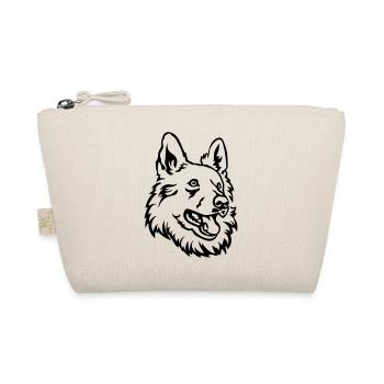 Swiss Shepherd Head - Organic Pouch - nature - Front