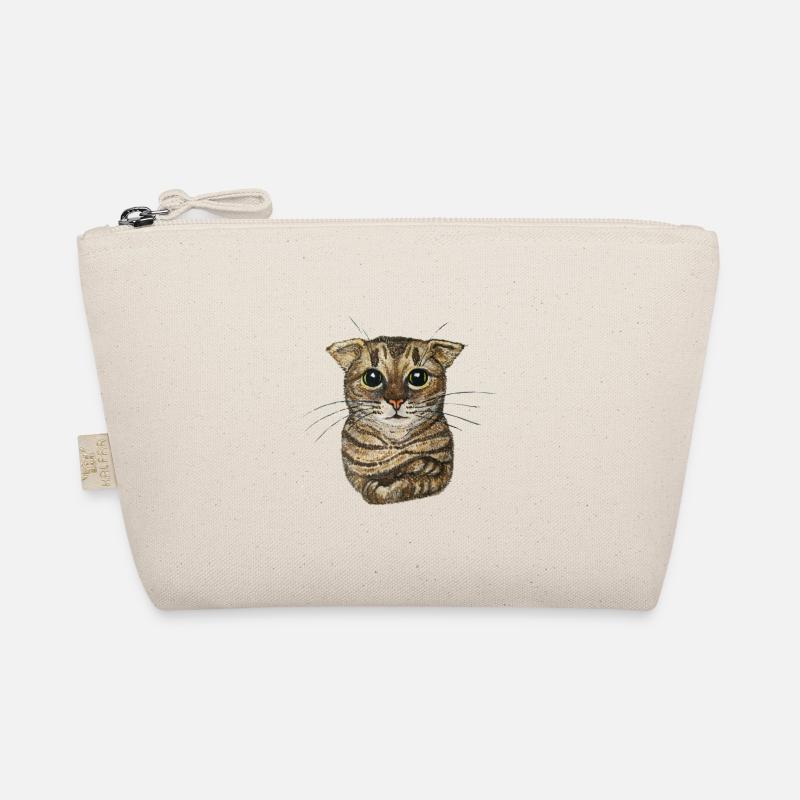 Small tabby cat Organic Pouch