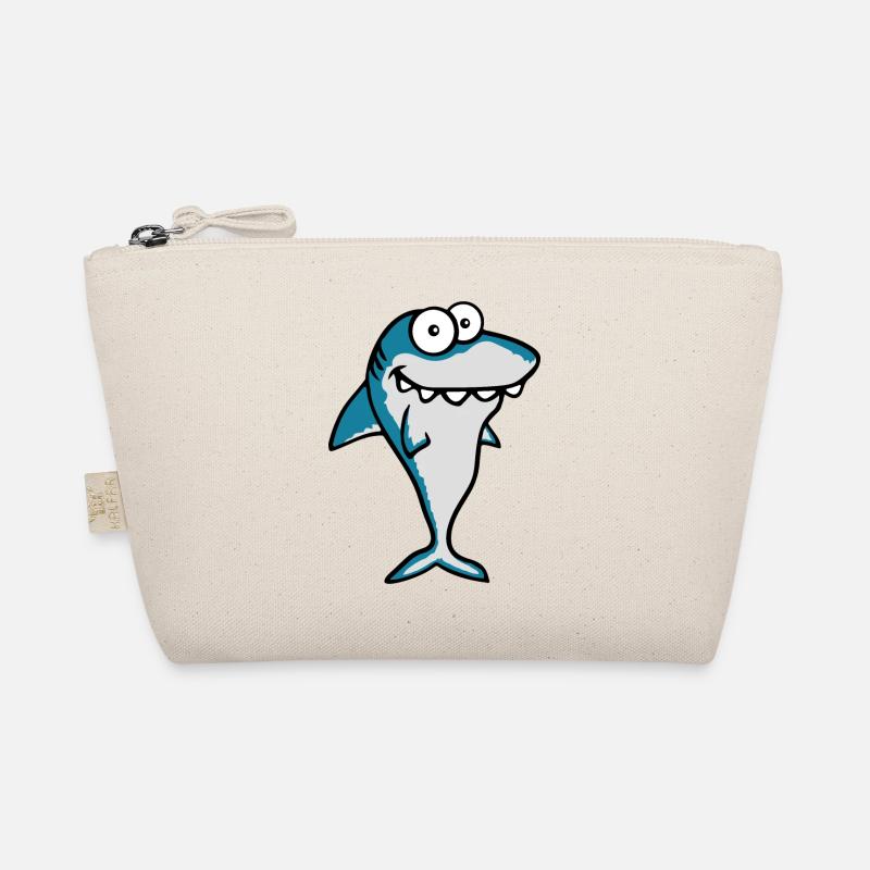 Drôle Sourire Comique Requin Megalodon Requins Lover Trousse biologique