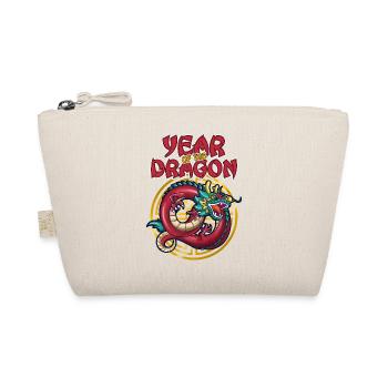 Chinese New Year Dragon China Asian I Gift - Organic Pouch - nature - Front
