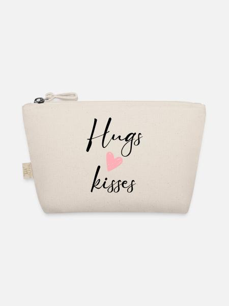 hugs & kisses - Organic Pouch - nature - Front