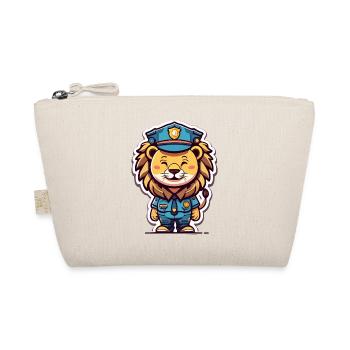 Polizei Löwe Kinder Geschenk - Bio-Täschchen - Natur - Vorne
