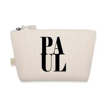 Paul Surname First name Modern font Word Art - Organic Pouch - nature - Front