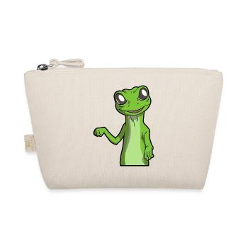 Gecko | Amphibien Haustier Tiere Eidechse Geschenk - Bio-Täschchen - Natur - Vorne