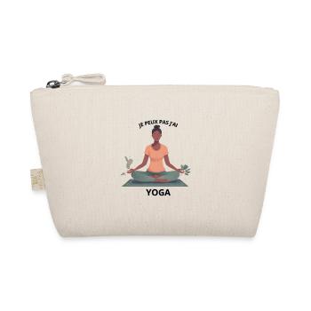 Je peux pas j'ai YOGA - Trousse biologique - nature - Devant