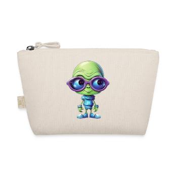 Nerdy alien with glasses - Organic Pouch - nature - Front
