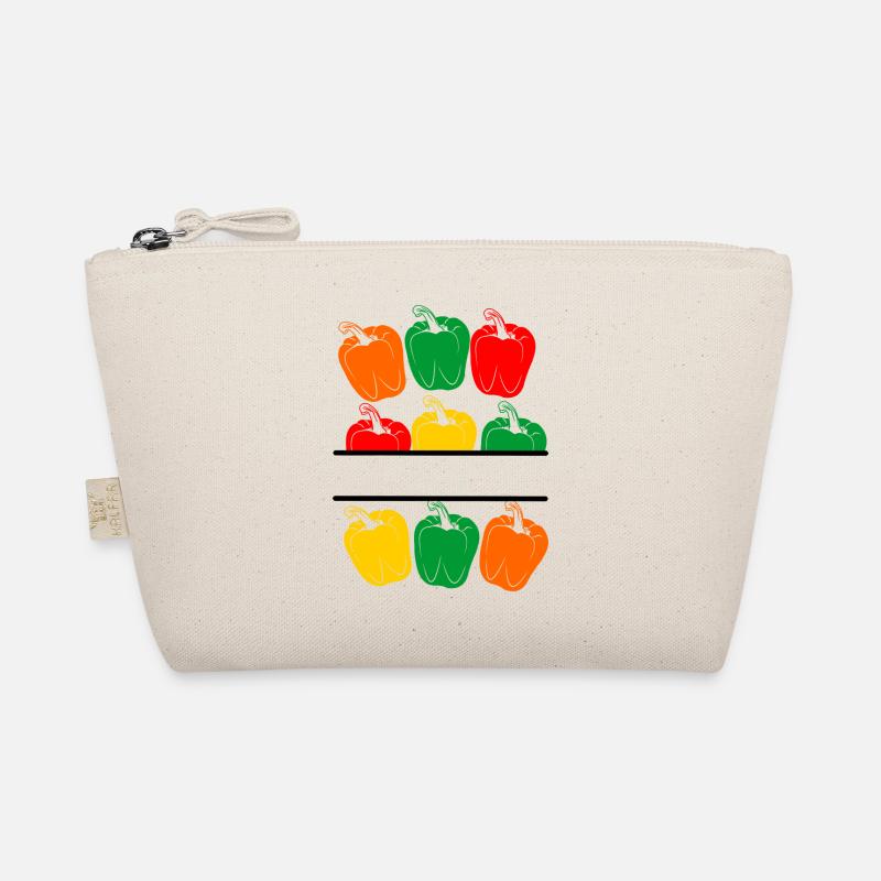Bannière de nom Peppers de quatre couleurs Trousse biologique