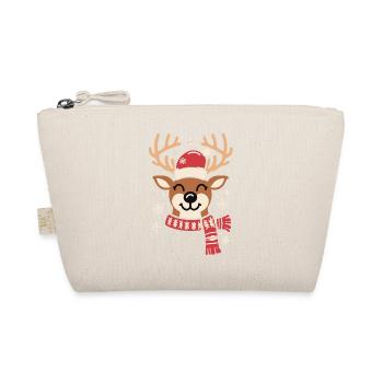 Winter Reindeer Cheer - Organic Pouch - nature - Front