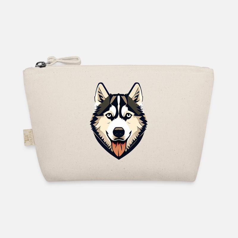 husky face vector look geometric proud strong wild Organic Pouch