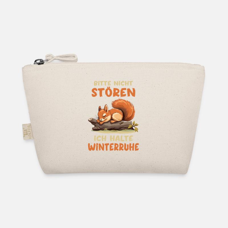 Eichhörnchen Bitte Nicht Stören Winterruhe Schlaf Bio-Täschchen