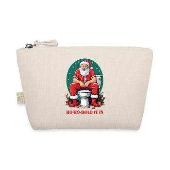 Santa Claus on toilet - Organic Pouch - nature - Front