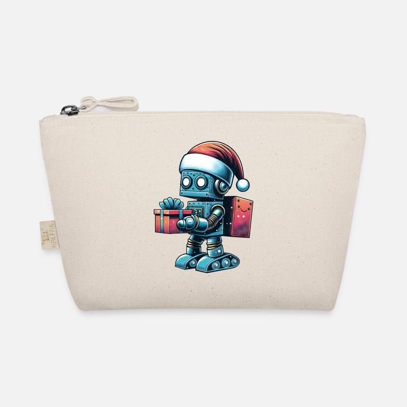 Robot Santa Claus Festive Technology Organic Pouch