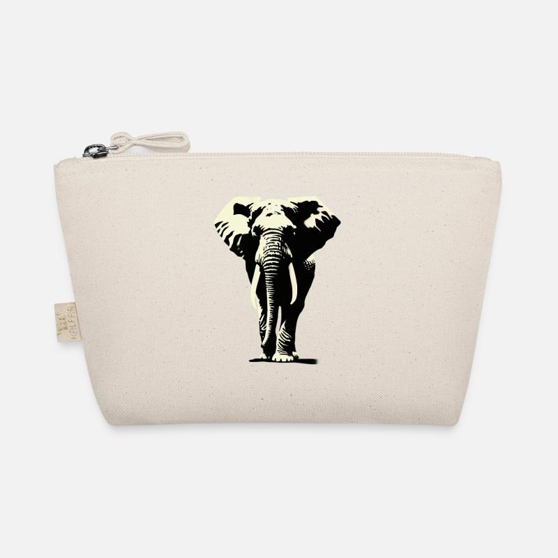 Elefant - Bio-Täschchen - Natur