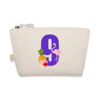 9th Anniversary Flamingo - Organic Pouch - nature - Front