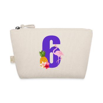 6e anniversaire flamingo - Trousse biologique - nature - Devant