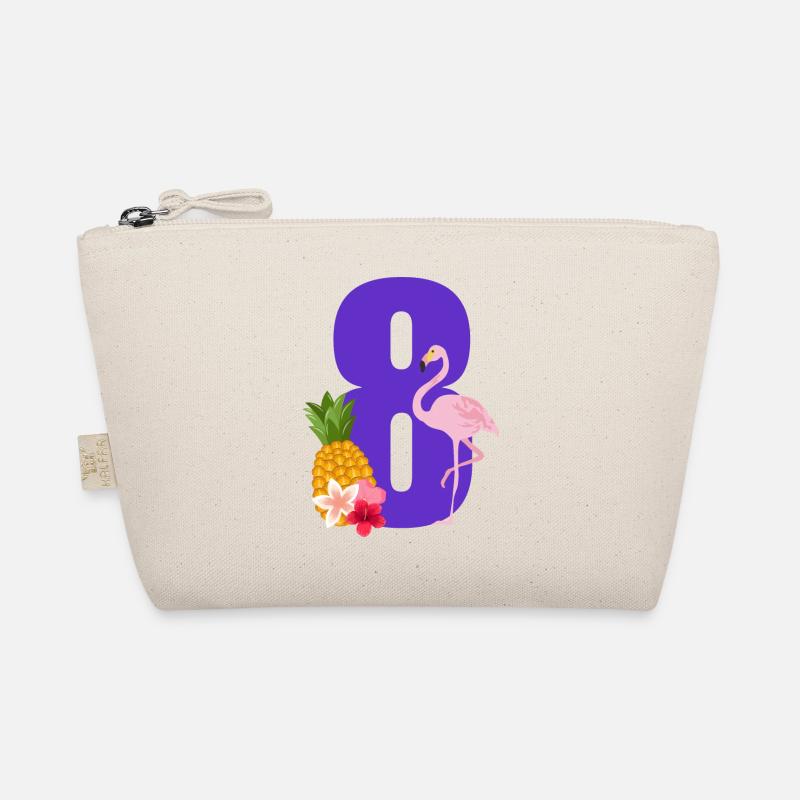 8th Anniversary Flamingo Organic Pouch
