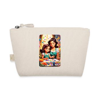 personalisiertes Design-Muttergeschenk - Bio-Täschchen - Natur - Vorne