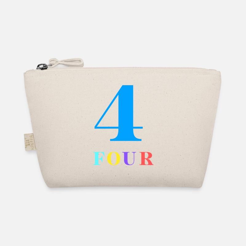Four-4th Anniversary Organic Pouch
