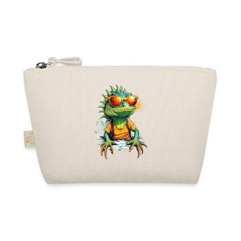 Cool Colourful Lizard in Sunglasses - Organic Pouch - nature - Front