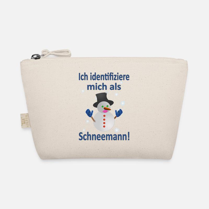 Schneemann Identität - Vers.2 - Bio-Täschchen - Natur