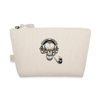 music skull - Organic Pouch - nature - Front