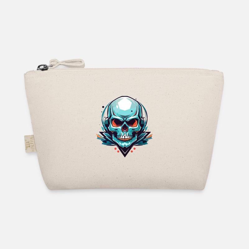Skull Graphic in Vector Style Organic Pouch