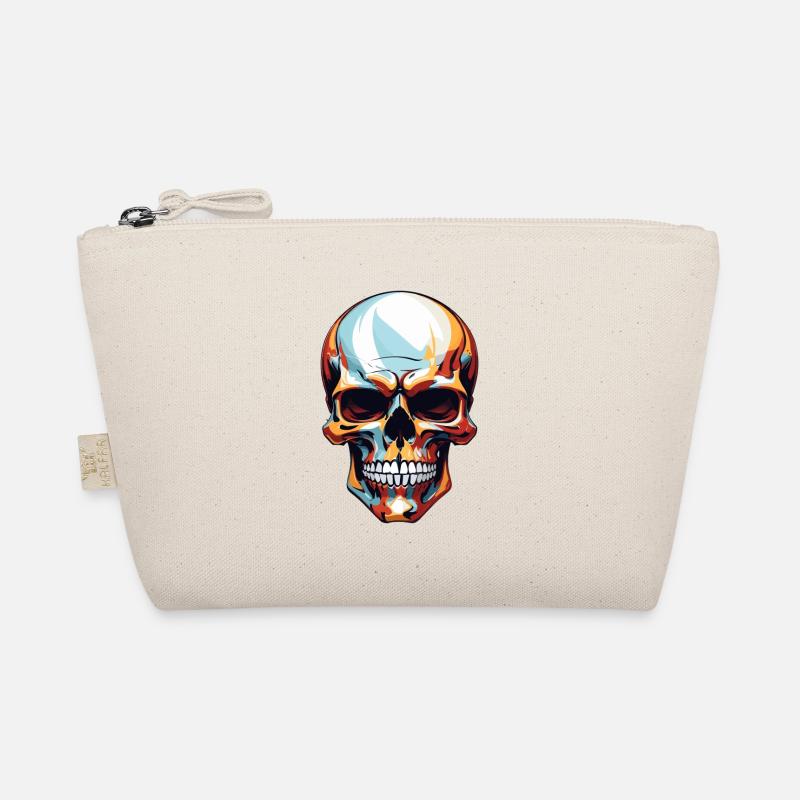 Cool Colourful Skull in Vector Style Organic Pouch