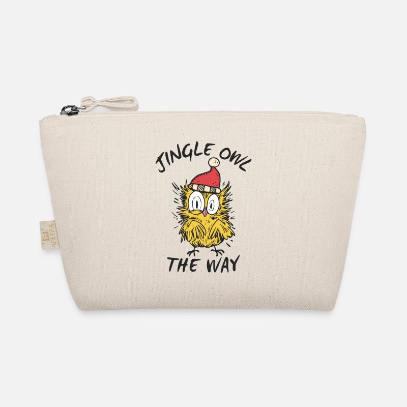 Lustige Nikolaus Eule, Jingle Owl the way Bio-Täschchen