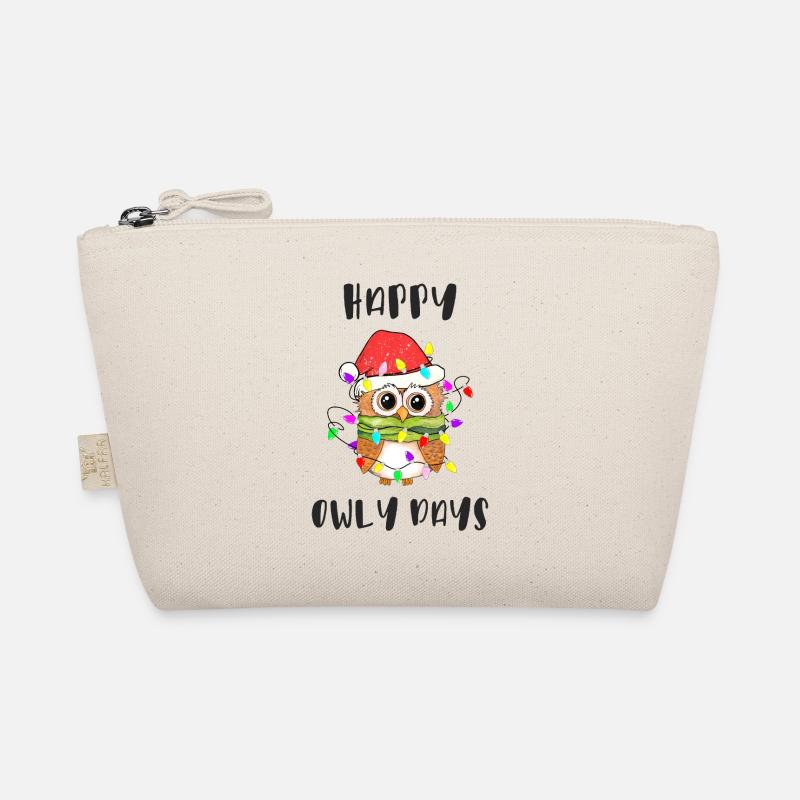Lustige Nikolaus Eule, Happy Owly days Bio-Täschchen
