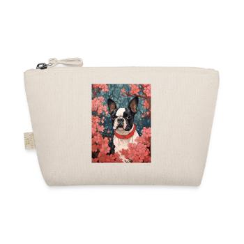 Boston Terrier Hund im anime japanische Kunst - Bio-Täschchen - Natur - Vorne