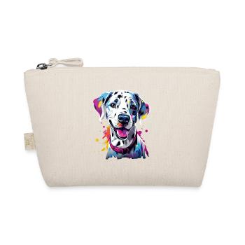 cute colorful dalmatian dog - Organic Pouch - nature - Front