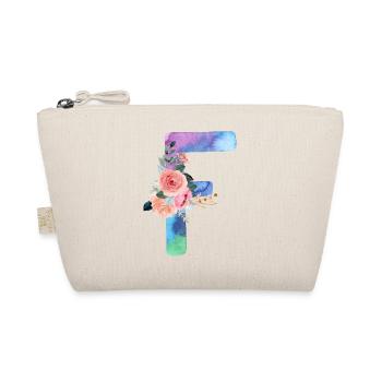 Buchstabe f Aquarell - Bio-Täschchen - Natur - Vorne