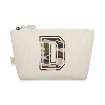 D, Monogram, Camouflage Green-Brown - Organic Pouch - nature - Front