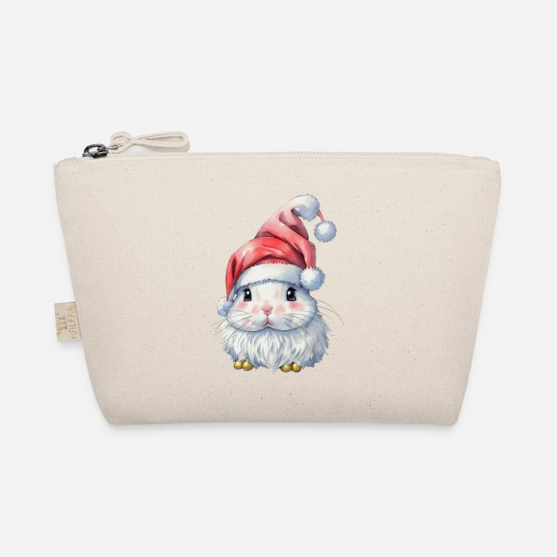 Cute Christmas Rabbit Organic Pouch