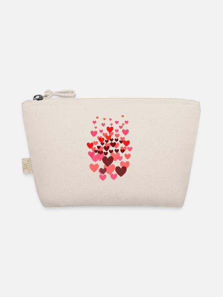 Coeurs, coeurs, coeurs colorés, coeurs rouges - Trousse biologique - nature - Devant