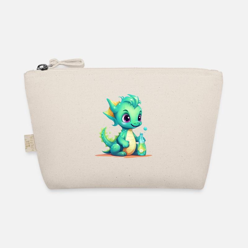 Bébé Dragon Vert avec Chemise Magic Bottle Trousse biologique