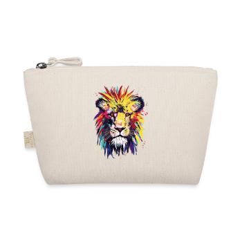 Lion Watercolor - Bio-Täschchen - Natur - Vorne