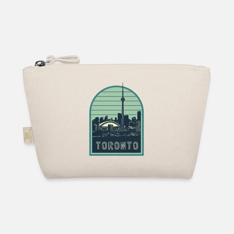 Toronto Skyline Arc Vintage Badge Bio-Täschchen