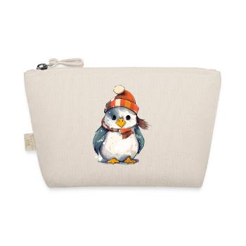 Oki der Weihnachtspinguin - Bio-Täschchen - Natur - Vorne