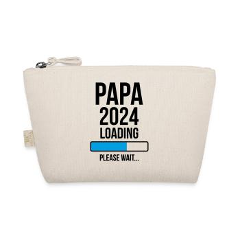 Papa 2024 Loading Bitte warten... - Bio-Täschchen - Natur - Vorne