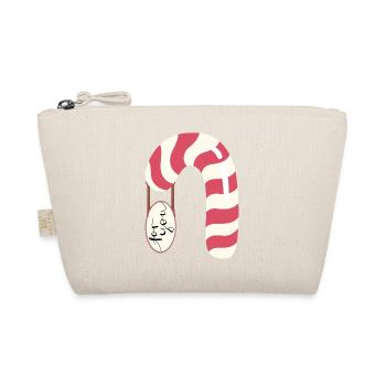 Candy cane - for you - Organic Pouch - nature - Front