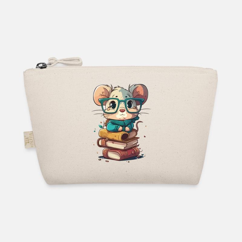 Bookworm Mouse Organic Pouch