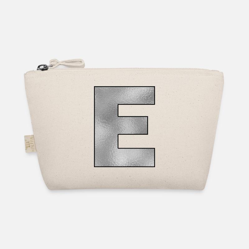 Lettre E Argent Trousse biologique