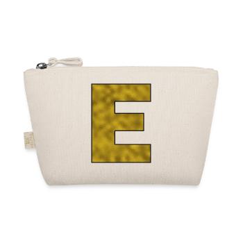 Lettre E Or - Trousse biologique - nature - Devant