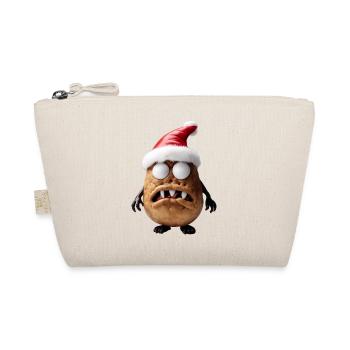 Weihnachtsmann Monster Kartoffel - Bio-Täschchen - Natur - Vorne